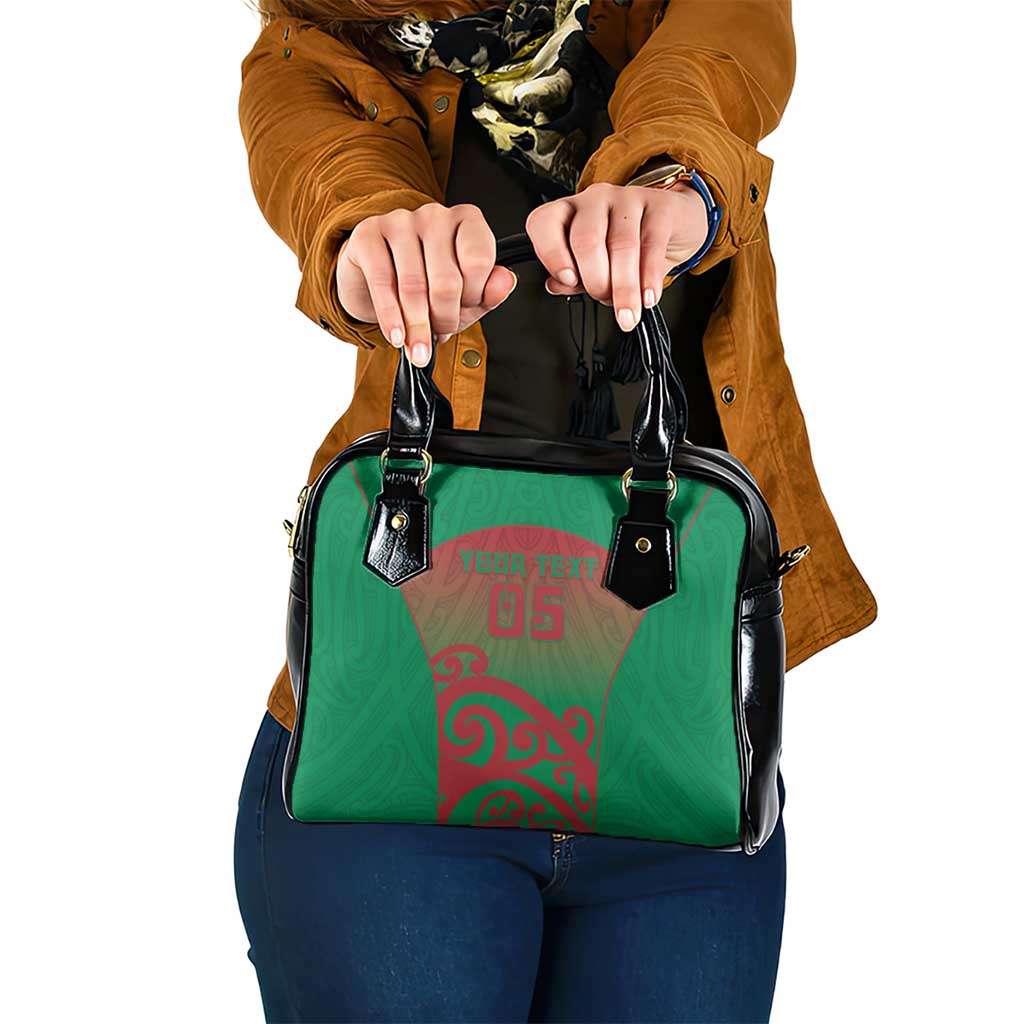 Custom Onehunga High School Shoulder Handbag Maori Koru Pattern LT05 One Size Green - Polynesian Pride