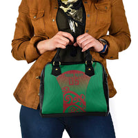 Custom Onehunga High School Shoulder Handbag Maori Koru Pattern