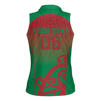 Custom Onehunga High School Women Sleeveless Polo Shirt Maori Koru Pattern