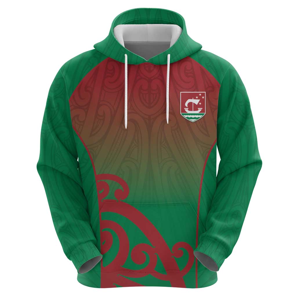 Custom Onehunga High School Zip Hoodie Maori Koru Pattern
