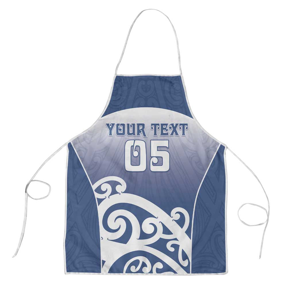 Custom New Zealand Aotea College Apron Maori Koru Pattern