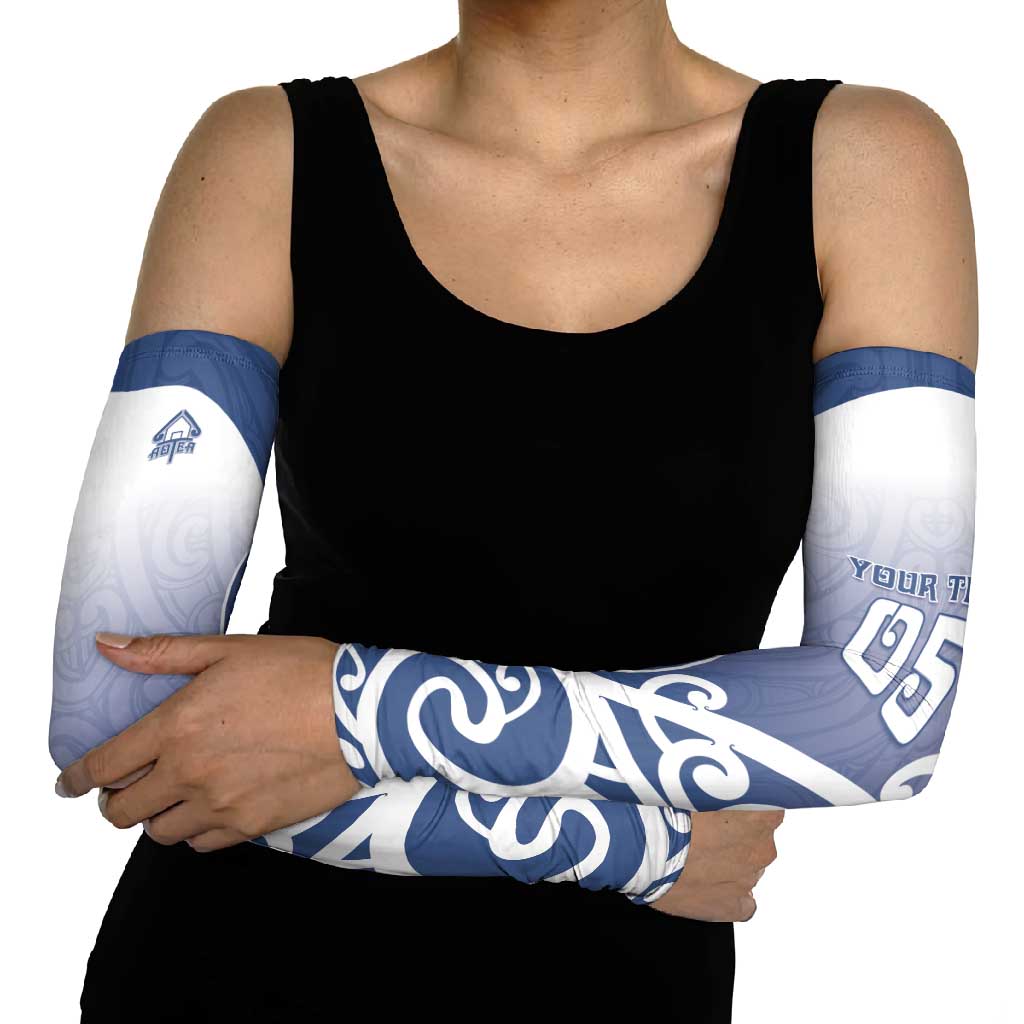 Custom New Zealand Aotea College Arm Sleeves Maori Koru Pattern