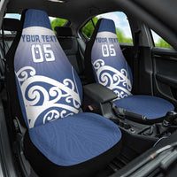 Custom New Zealand Aotea College Car Seat Cover Maori Koru Pattern