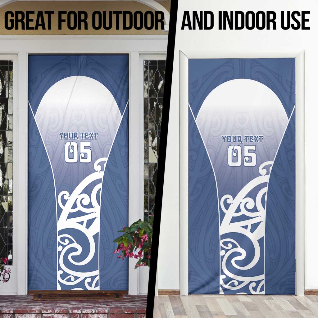 Custom New Zealand Aotea College Door Cover Maori Koru Pattern