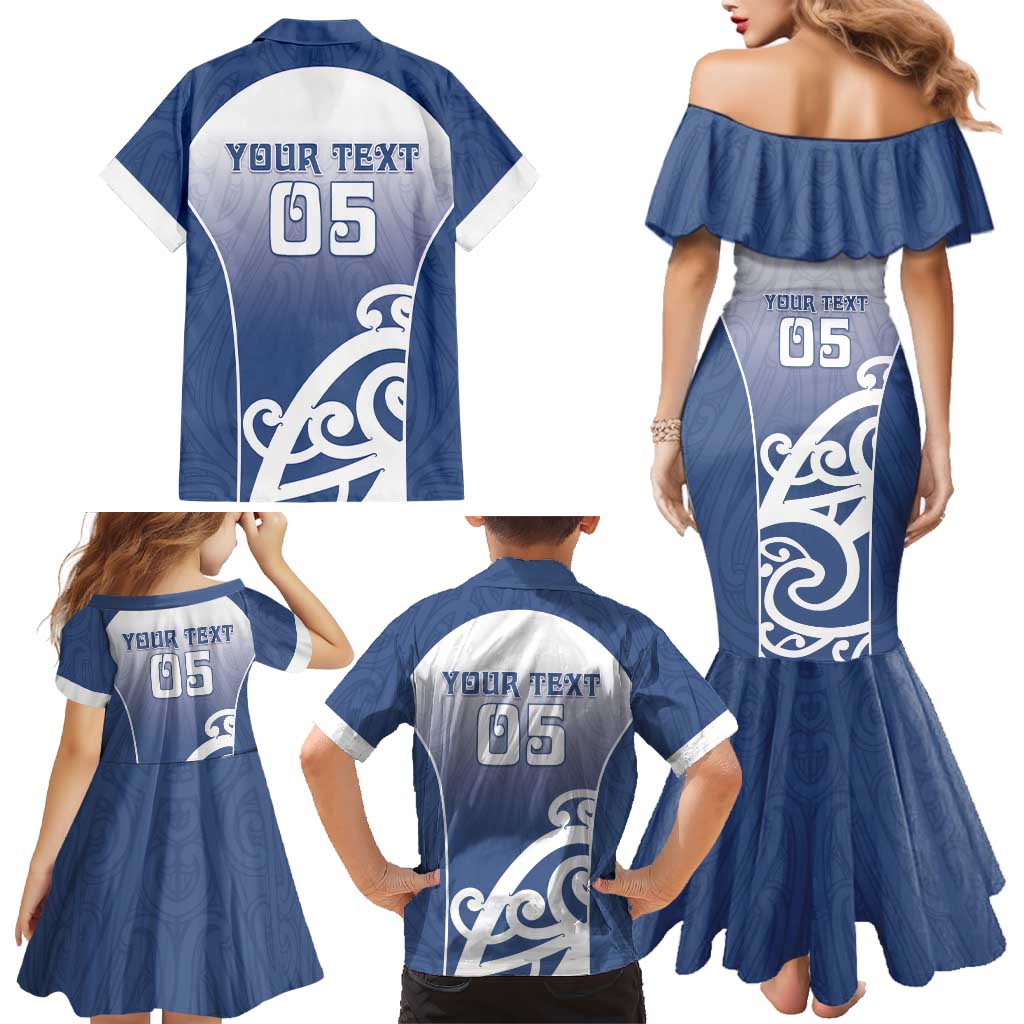 Custom New Zealand Aotea College Family Matching Mermaid Dress and Hawaiian Shirt Maori Koru Pattern LT05 - Polynesian Pride