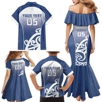 Custom New Zealand Aotea College Family Matching Mermaid Dress and Hawaiian Shirt Maori Koru Pattern LT05 - Polynesian Pride
