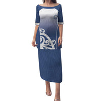Custom New Zealand Aotea College Family Matching Puletasi and Hawaiian Shirt Maori Koru Pattern