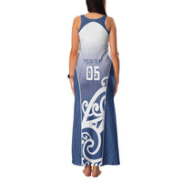 Custom New Zealand Aotea College Family Matching Tank Maxi Dress and Hawaiian Shirt Maori Koru Pattern LT05 - Polynesian Pride