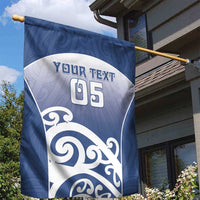 Custom New Zealand Aotea College Garden Flag Maori Koru Pattern