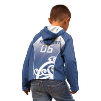 Custom New Zealand Aotea College Kid Hoodie Maori Koru Pattern