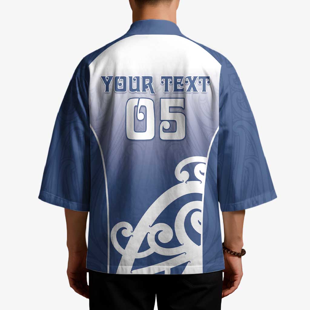 Custom New Zealand Aotea College Kimono Maori Koru Pattern