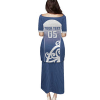 Custom New Zealand Aotea College Puletasi Maori Koru Pattern