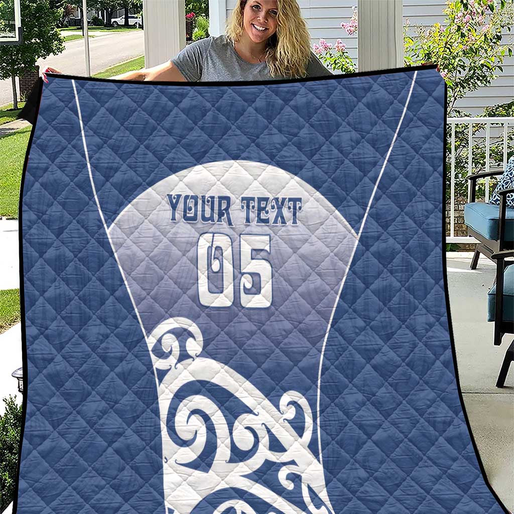 Custom New Zealand Aotea College Quilt Maori Koru Pattern