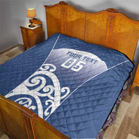 Custom New Zealand Aotea College Quilt Maori Koru Pattern