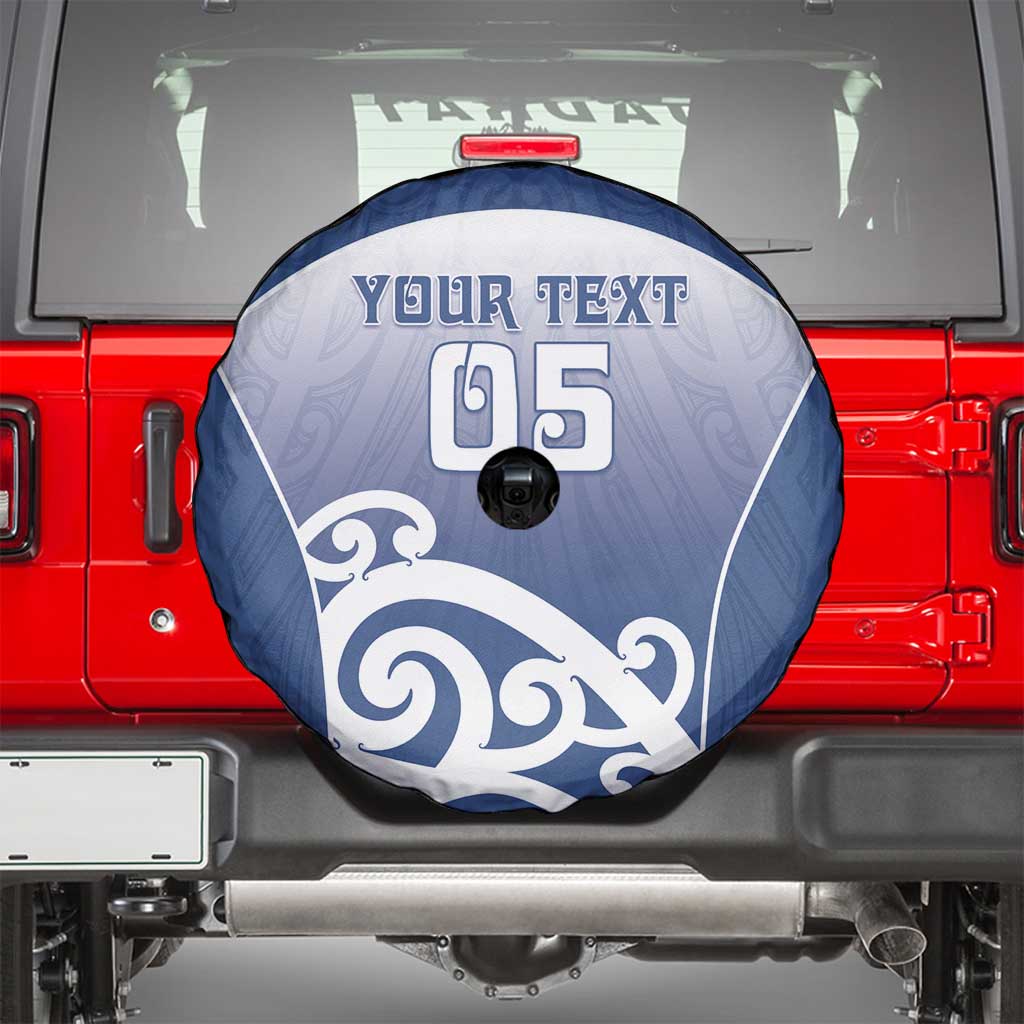 Custom New Zealand Aotea College Spare Tire Cover Maori Koru Pattern