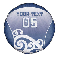 Custom New Zealand Aotea College Spare Tire Cover Maori Koru Pattern