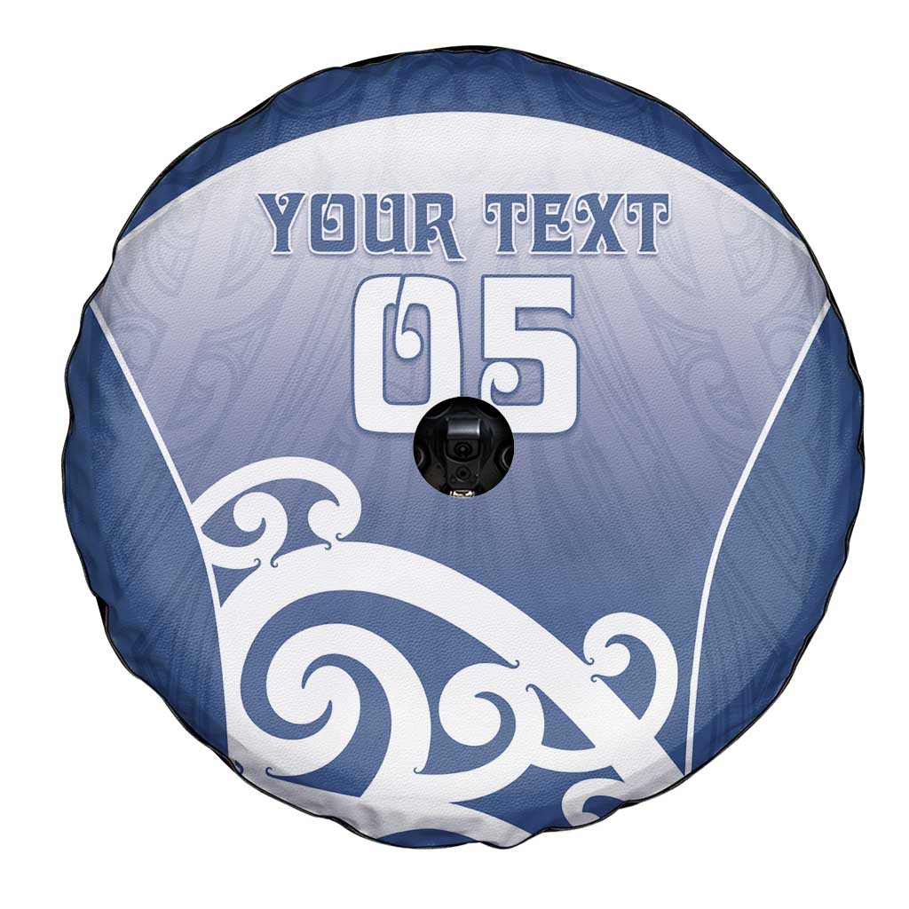 Custom New Zealand Aotea College Spare Tire Cover Maori Koru Pattern