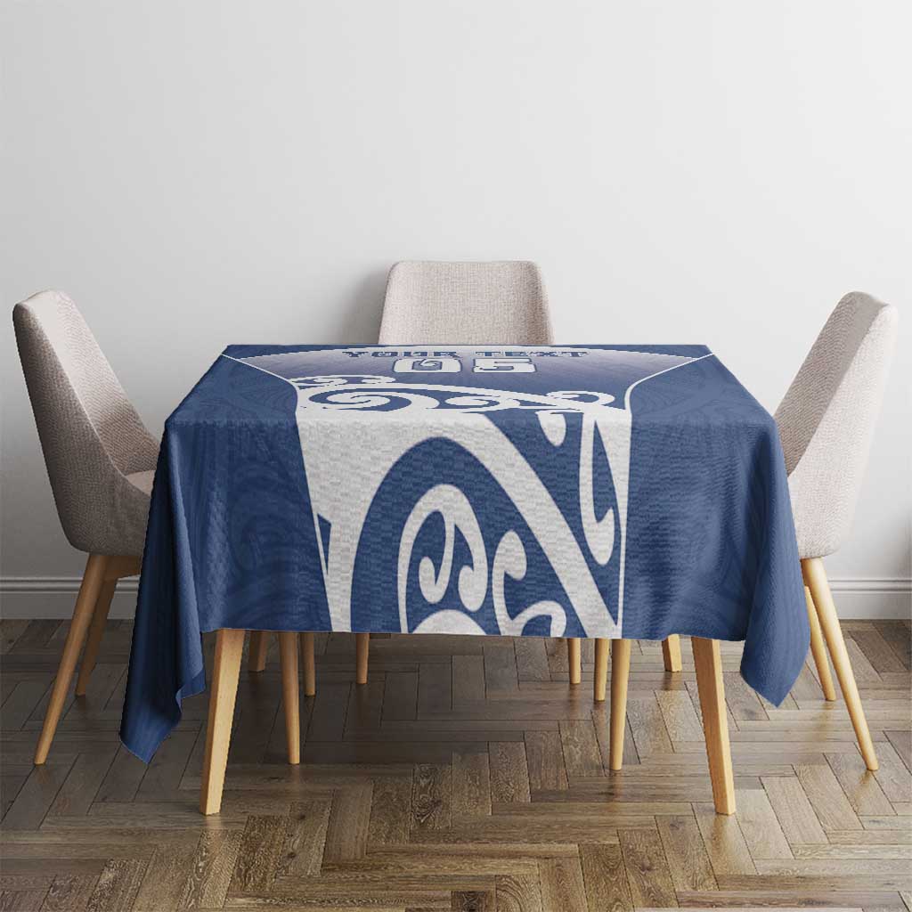 Custom New Zealand Aotea College Tablecloth Maori Koru Pattern