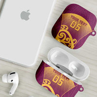Custom Waiuku College AirPods Case Maori Koru Pattern