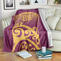 Custom Waiuku College Blanket Maori Koru Pattern