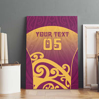 Custom Waiuku College Canvas Wall Art Maori Koru Pattern