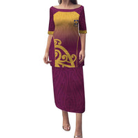 Custom Waiuku College Family Matching Puletasi and Hawaiian Shirt Maori Koru Pattern