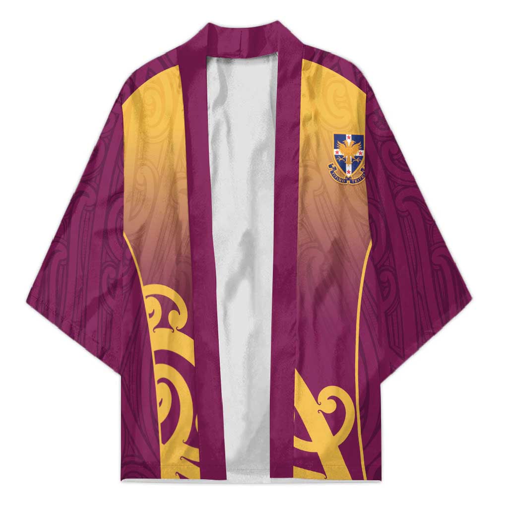 Custom Waiuku College Kimono Maori Koru Pattern