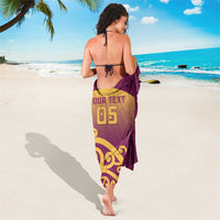 Custom Waiuku College Sarong Maori Koru Pattern