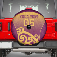 Custom Waiuku College Spare Tire Cover Maori Koru Pattern