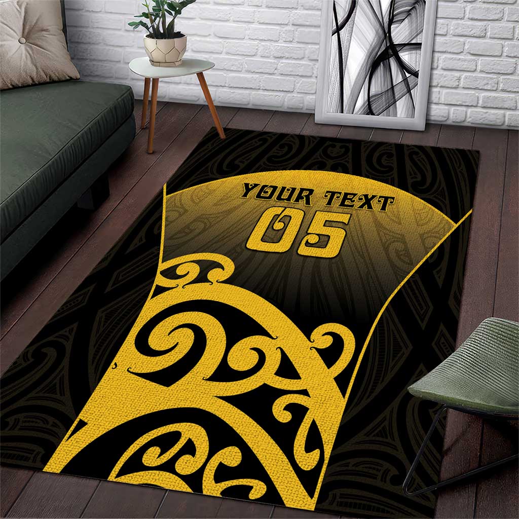 Custom Motueka High School Area Rug Maori Koru Pattern