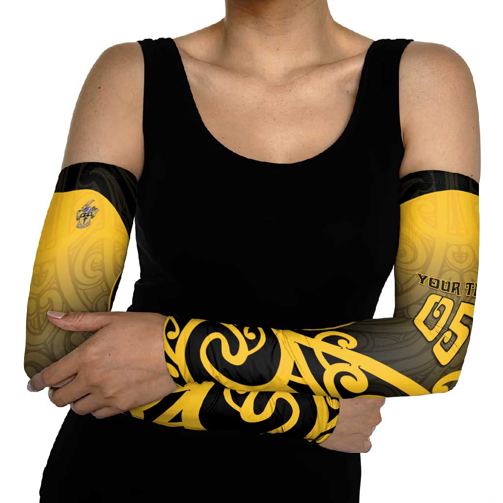 Custom Motueka High School Arm Sleeves Maori Koru Pattern