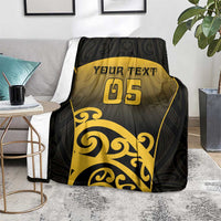 Custom Motueka High School Blanket Maori Koru Pattern