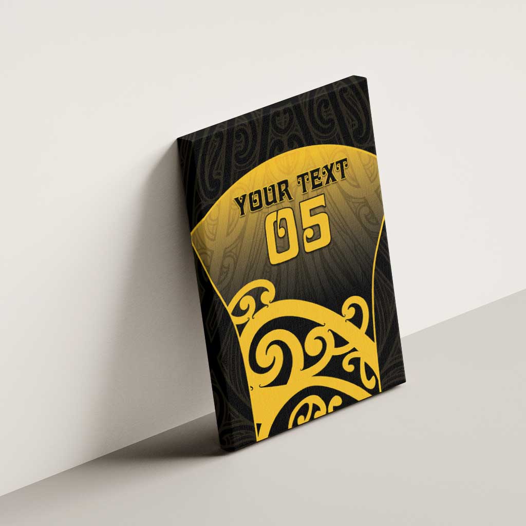 Custom Motueka High School Canvas Wall Art Maori Koru Pattern