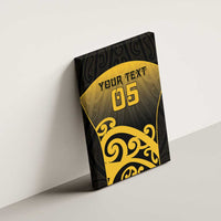 Custom Motueka High School Canvas Wall Art Maori Koru Pattern
