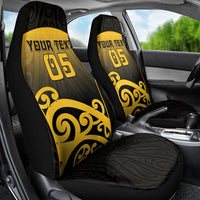 Custom Motueka High School Car Seat Cover Maori Koru Pattern