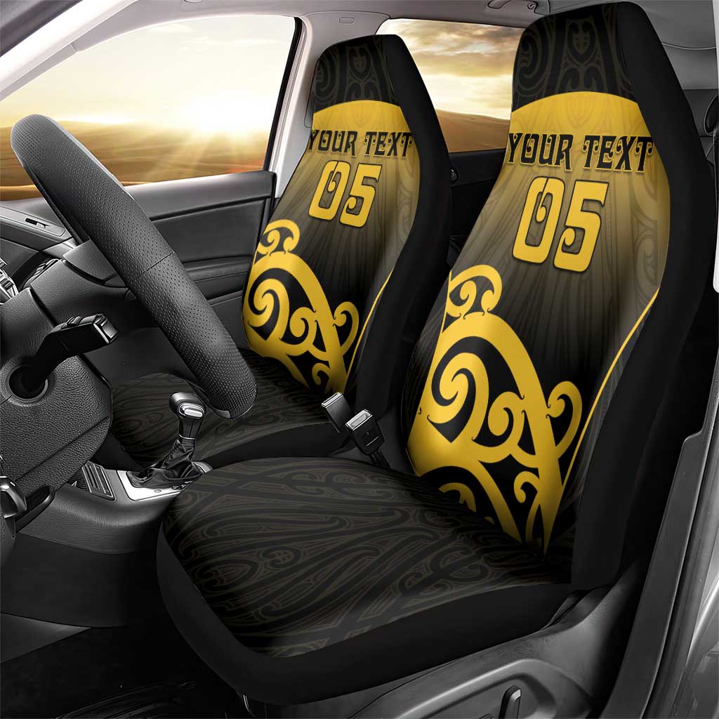 Custom Motueka High School Car Seat Cover Maori Koru Pattern