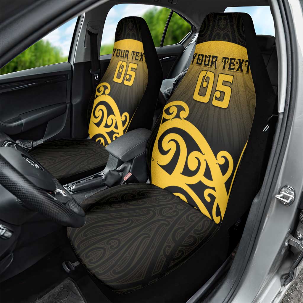 Custom Motueka High School Car Seat Cover Maori Koru Pattern