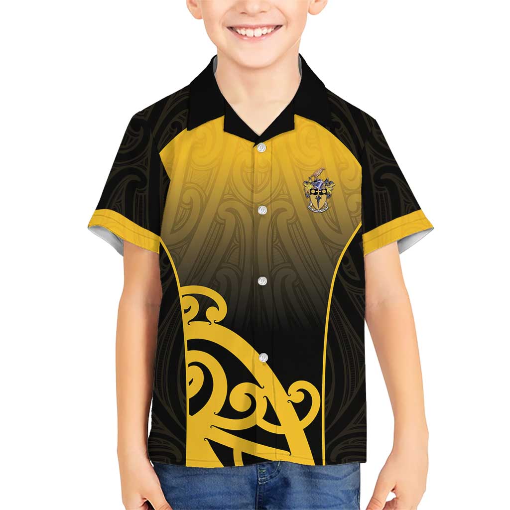 Custom Motueka High School Hawaiian Shirt Maori Koru Pattern