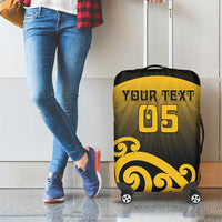 Custom Motueka High School Luggage Cover Maori Koru Pattern