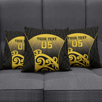 Custom Motueka High School Pillow Cover Maori Koru Pattern