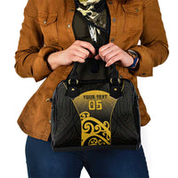 Custom Motueka High School Shoulder Handbag Maori Koru Pattern