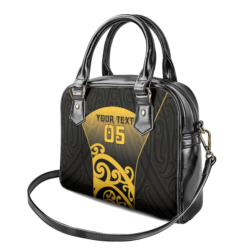 Custom Motueka High School Shoulder Handbag Maori Koru Pattern