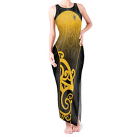 Custom Motueka High School Tank Maxi Dress Maori Koru Pattern