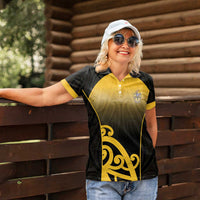 Custom Motueka High School Women Polo Shirt Maori Koru Pattern