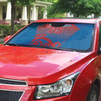 Custom St Joseph's Maori Girls' College Auto Sun Shade Maori Koru Pattern