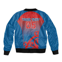 Custom St Joseph's Maori Girls' College Bomber Jacket Maori Koru Pattern
