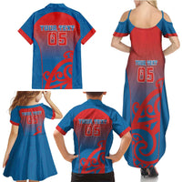 Custom St Joseph's Maori Girls' College Family Matching Summer Maxi Dress and Hawaiian Shirt Maori Koru Pattern LT05 - Polynesian Pride