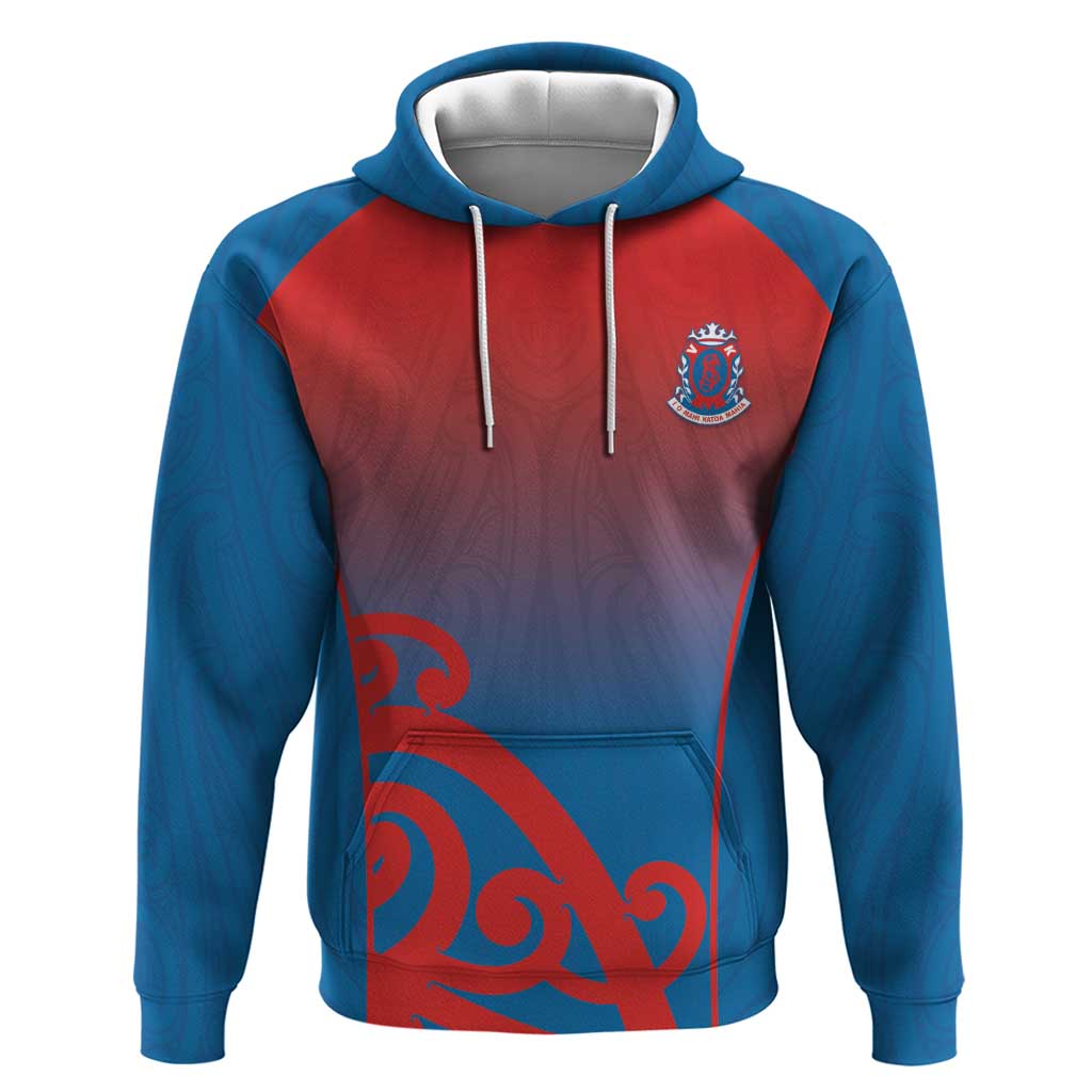 Custom St Joseph's Maori Girls' College Hoodie Maori Koru Pattern