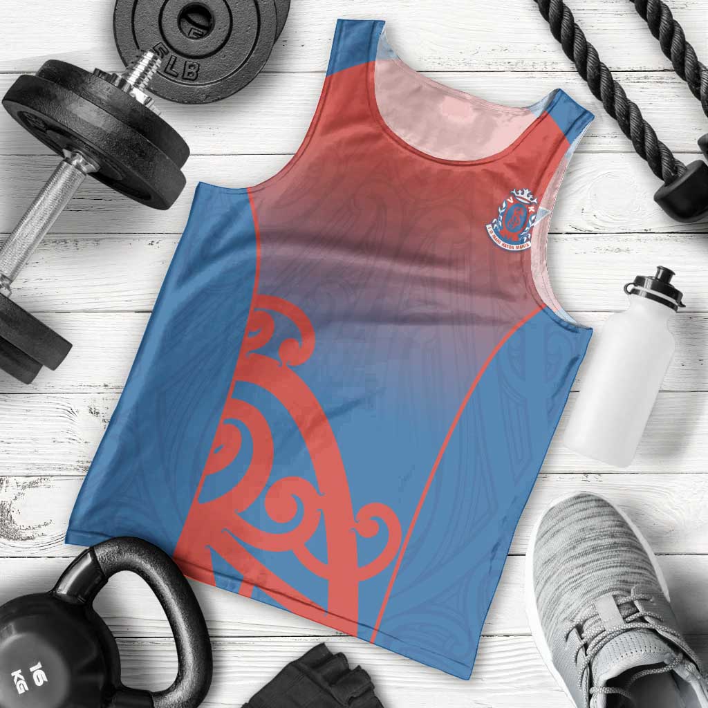 Custom St Joseph's Maori Girls' College Men Tank Top Maori Koru Pattern