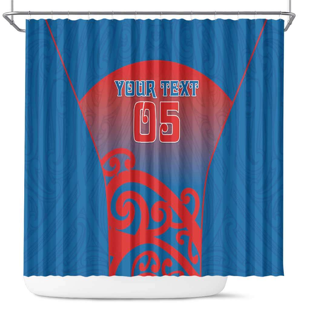 Custom St Joseph's Maori Girls' College Shower Curtain Maori Koru Pattern